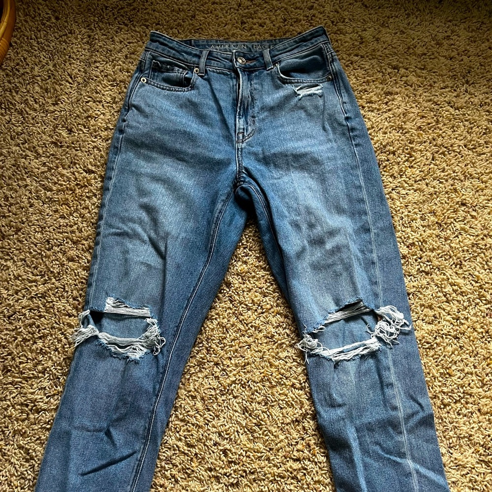 american eagle jeans, “comfort stretch”